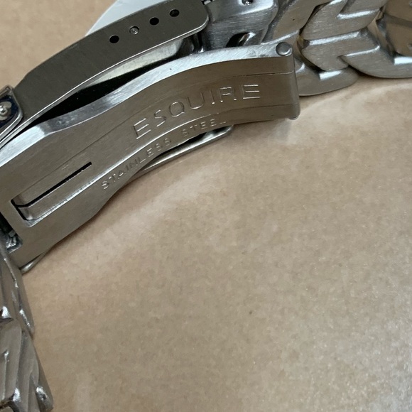 *ESQ Esquire Movado  Stainless Steel Swiss Quartz* - Picture 6 of 8